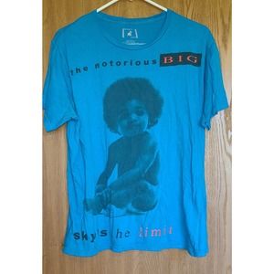 The Notorious BIG t shirt tee Blue Sky's the limit Brooklyn Mint L 100% cotton